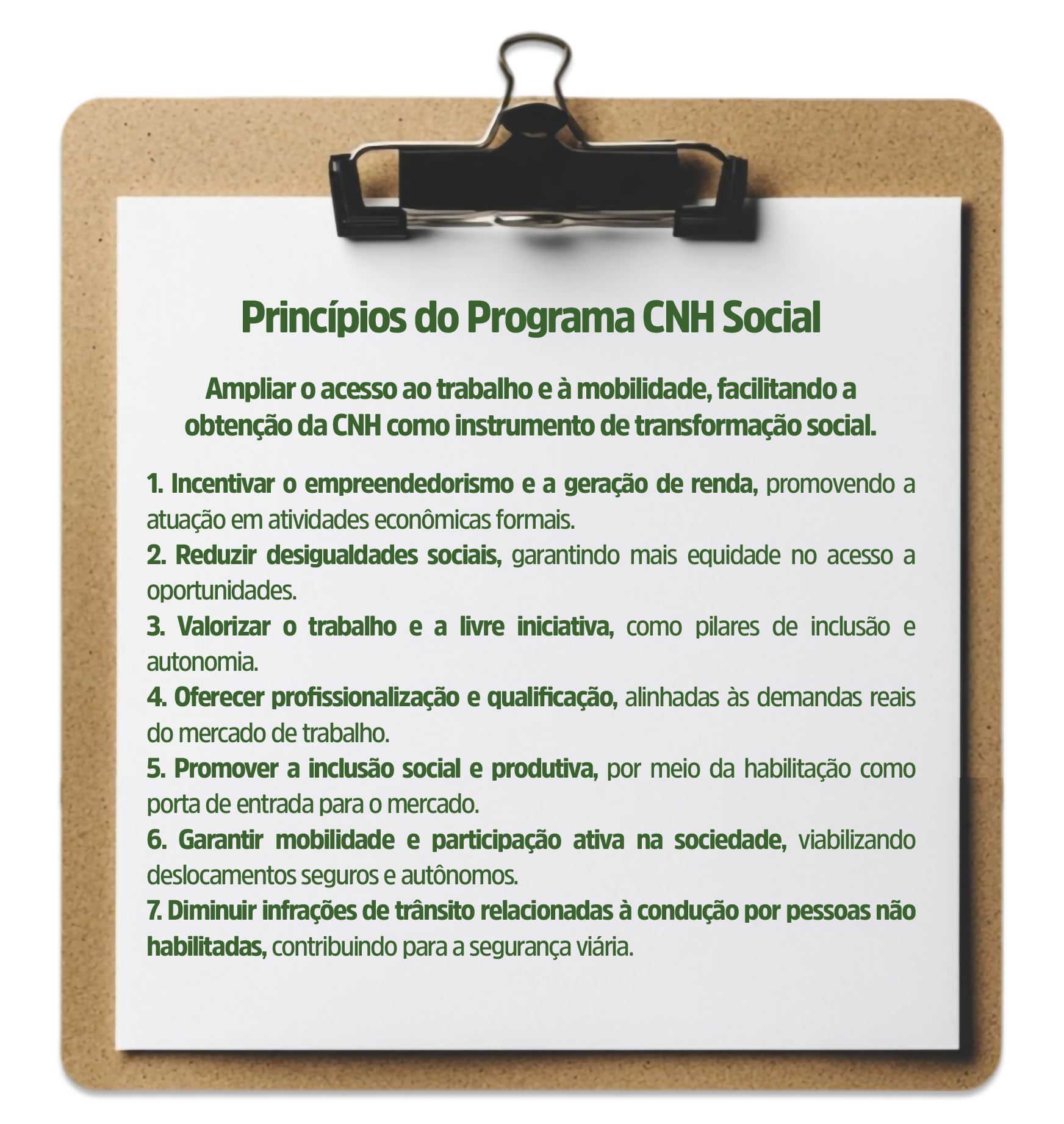 Imagem ilustrativa CNH Social